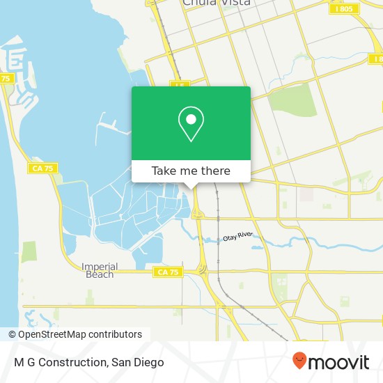 M G Construction map