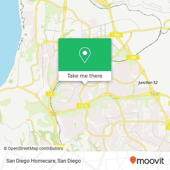 Mapa de San Diego Homecare