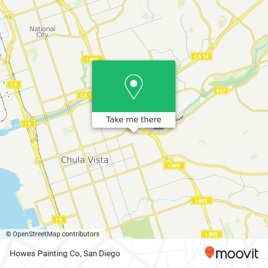 Howes Painting Co map