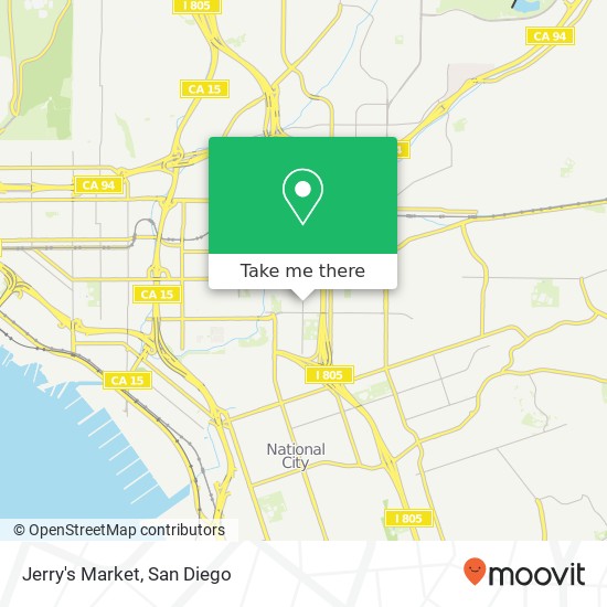Jerry's Market map