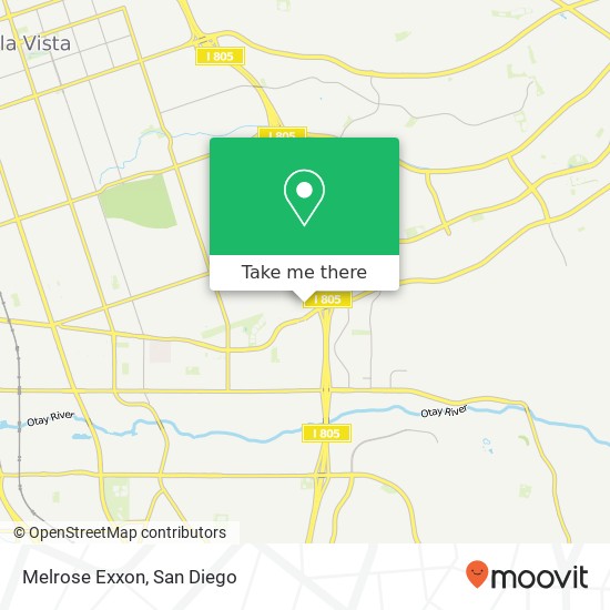 Melrose Exxon map