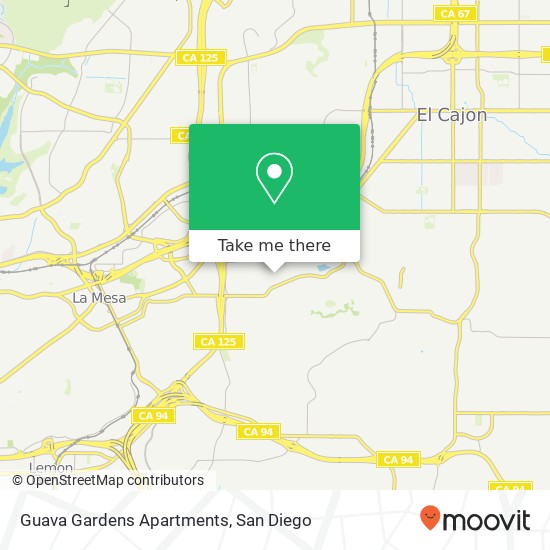 Guava Gardens Apartments map