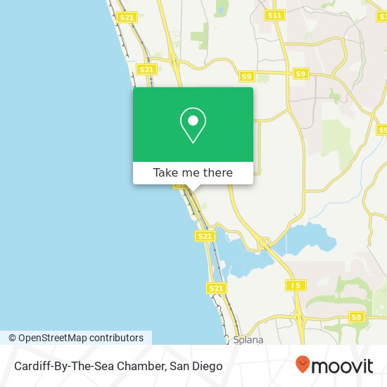 Mapa de Cardiff-By-The-Sea Chamber