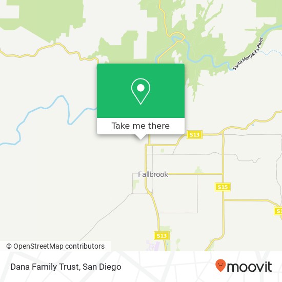 Dana Family Trust map