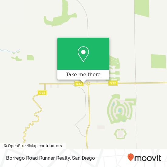 Mapa de Borrego Road Runner Realty