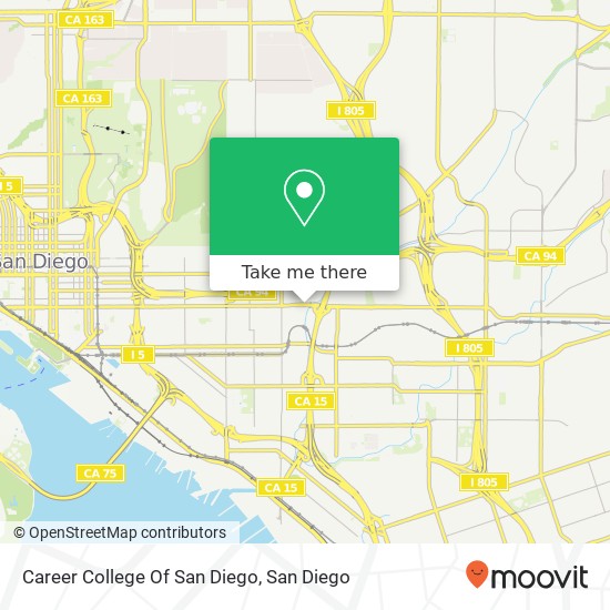Mapa de Career College Of San Diego
