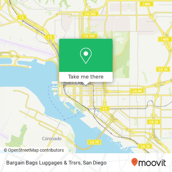 Mapa de Bargain Bags Luggages & Trsrs