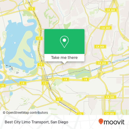 Mapa de Best City Limo Transport