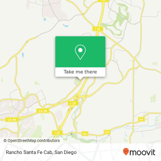 Rancho Santa Fe Cab map