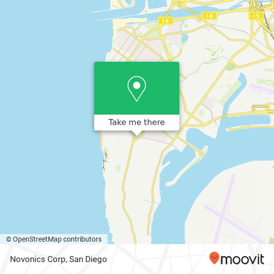 Novonics Corp map
