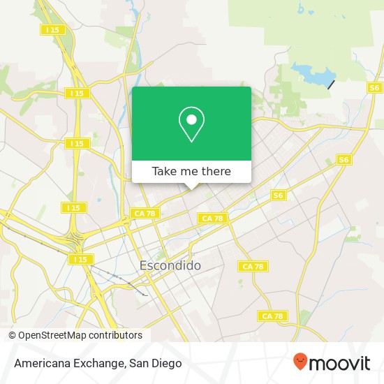 Americana Exchange map