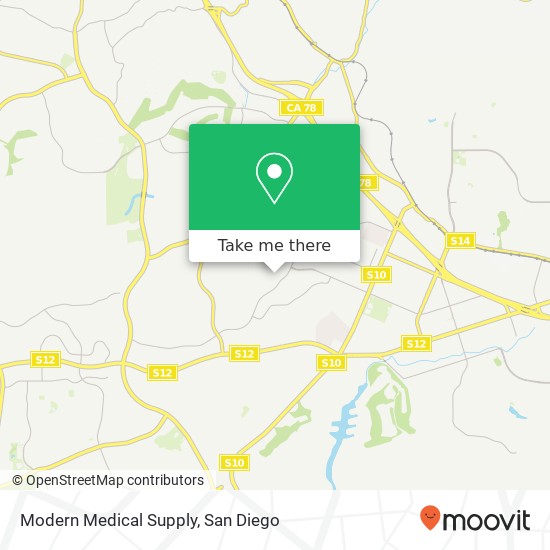 Modern Medical Supply map