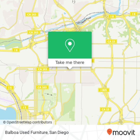 Balboa Used Furniture map