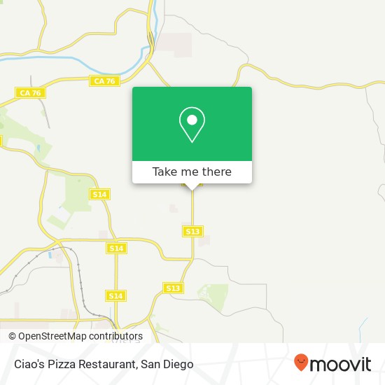 Ciao's Pizza Restaurant map