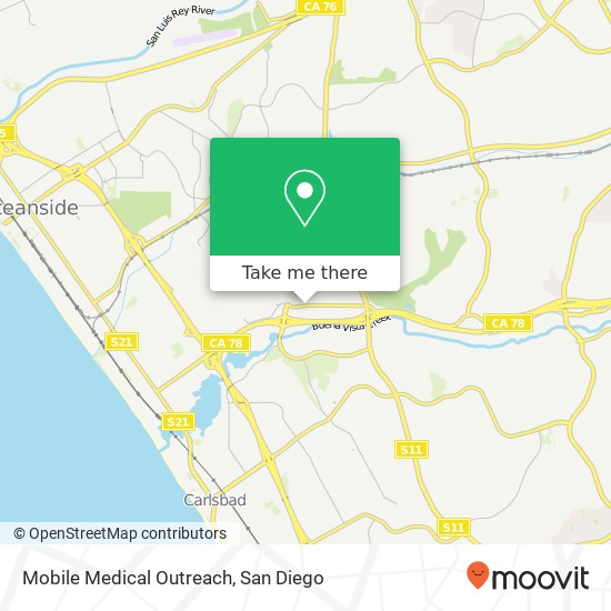 Mobile Medical Outreach map