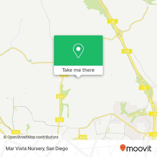 Mar Vista Nursery map