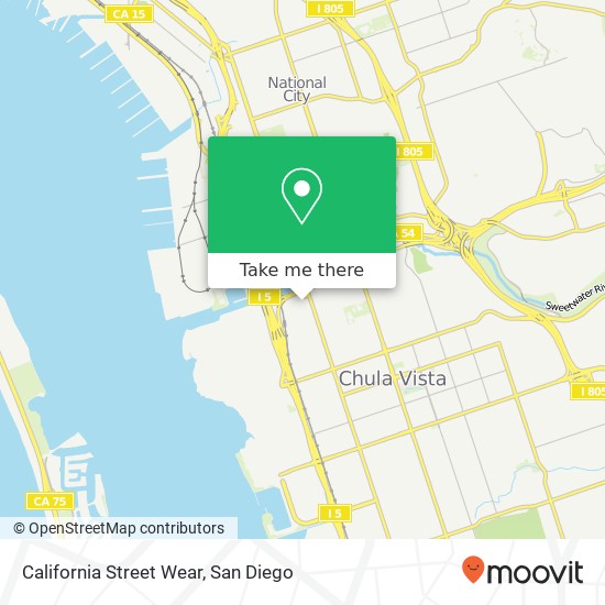 California Street Wear map