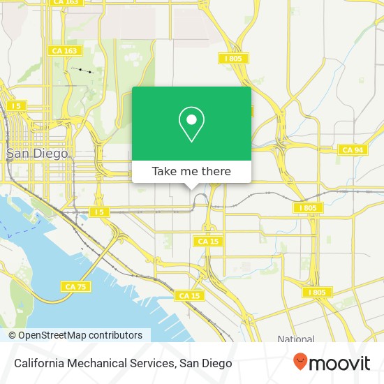 Mapa de California Mechanical Services