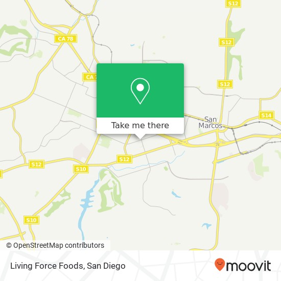 Mapa de Living Force Foods