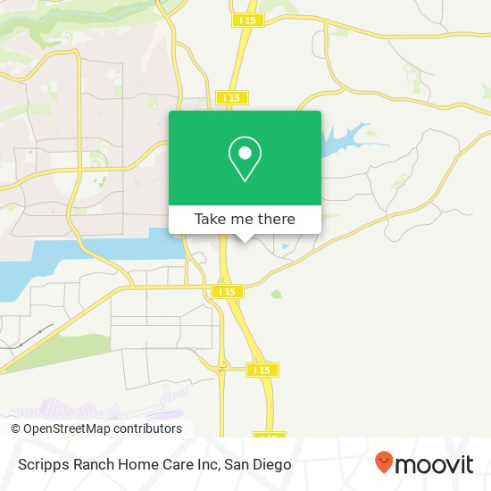 Mapa de Scripps Ranch Home Care Inc