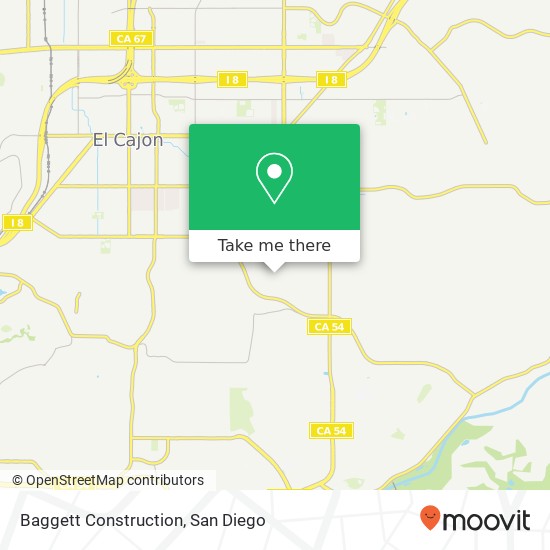 Baggett Construction map