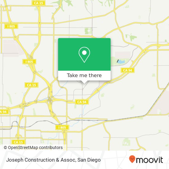 Joseph Construction & Assoc map