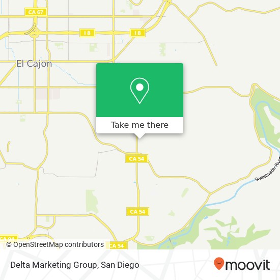 Mapa de Delta Marketing Group