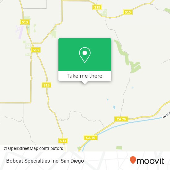 Bobcat Specialties Inc map