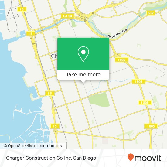 Charger Construction Co Inc map