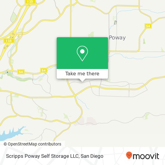 Scripps Poway Self Storage LLC map