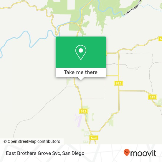 East Brothers Grove Svc map