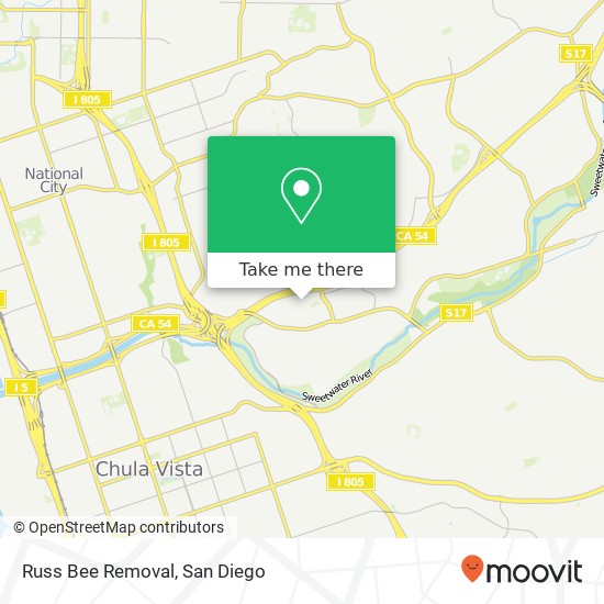 Russ Bee Removal map