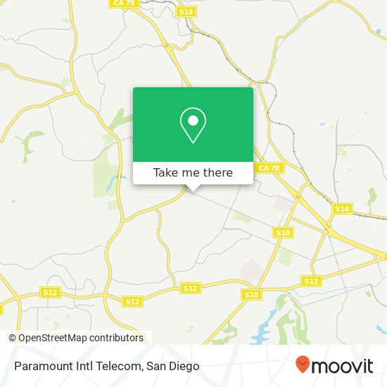 Paramount Intl Telecom map