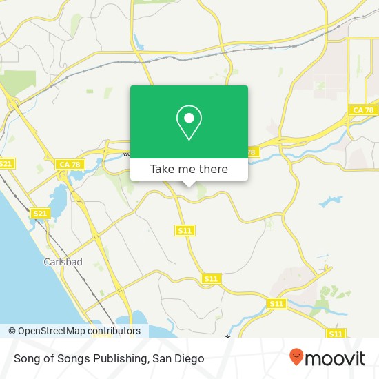 Mapa de Song of Songs Publishing