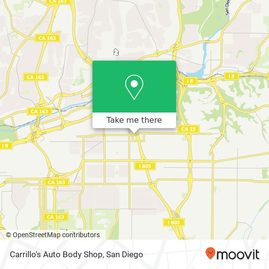 Carrillo's Auto Body Shop map