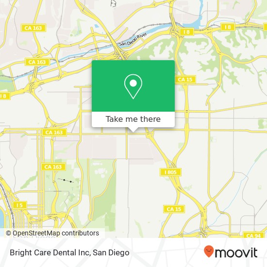 Bright Care Dental Inc map