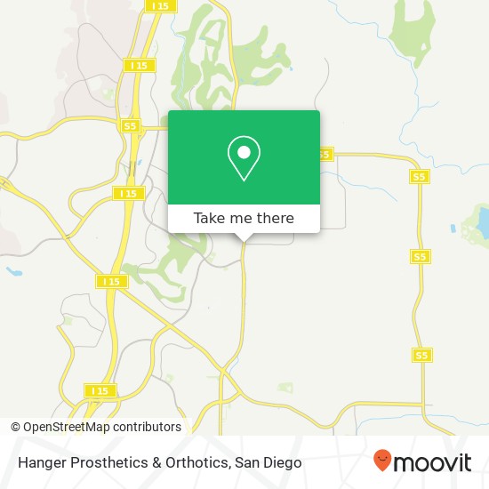 Mapa de Hanger Prosthetics & Orthotics