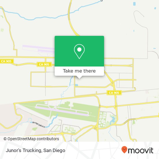 Junor's Trucking map