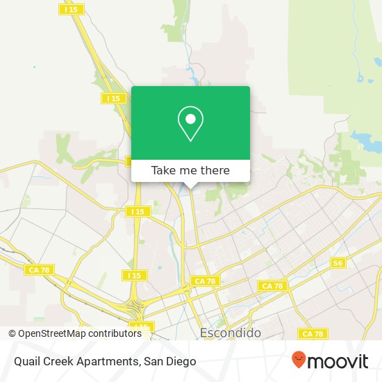 Quail Creek Apartments map