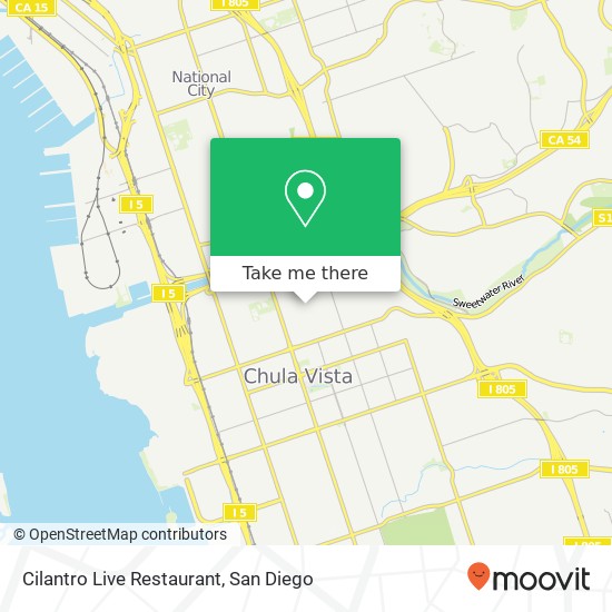 Cilantro Live Restaurant map