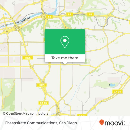 Cheapskate Communications map