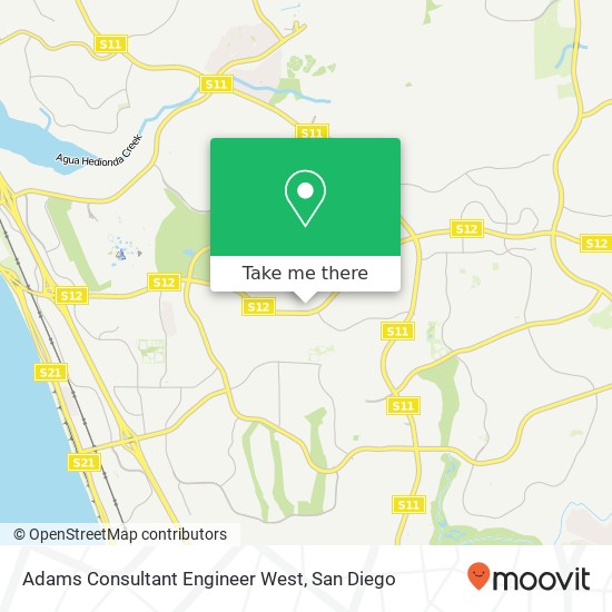 Adams Consultant Engineer West map