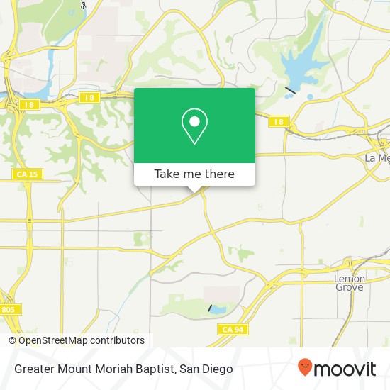 Mapa de Greater Mount Moriah Baptist