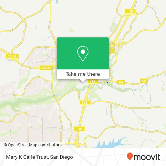 Mary K Calfe Trust map