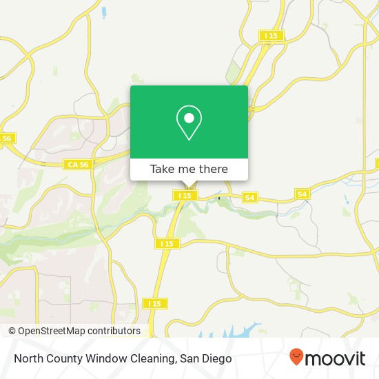 Mapa de North County Window Cleaning