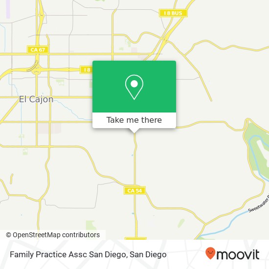Family Practice Assc San Diego map
