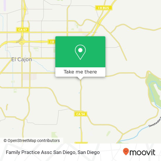 Mapa de Family Practice Assc San Diego