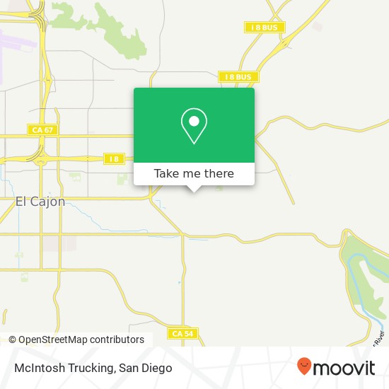 McIntosh Trucking map