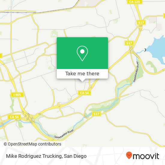 Mike Rodriguez Trucking map