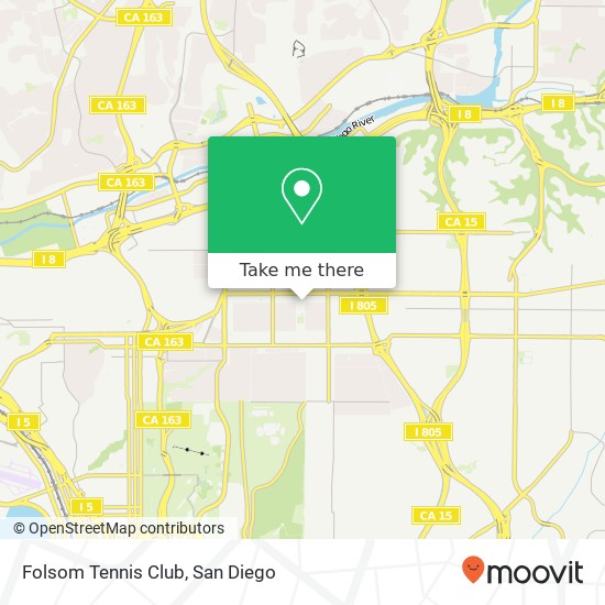 Folsom Tennis Club map